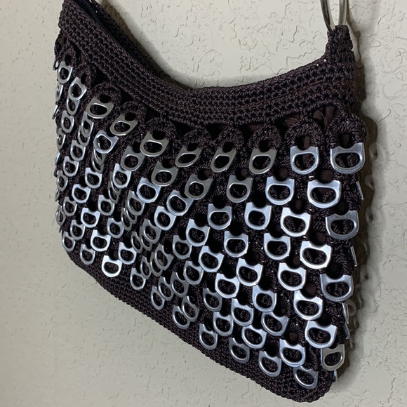 Hand crochet pop top purse - Picture 3 of 7